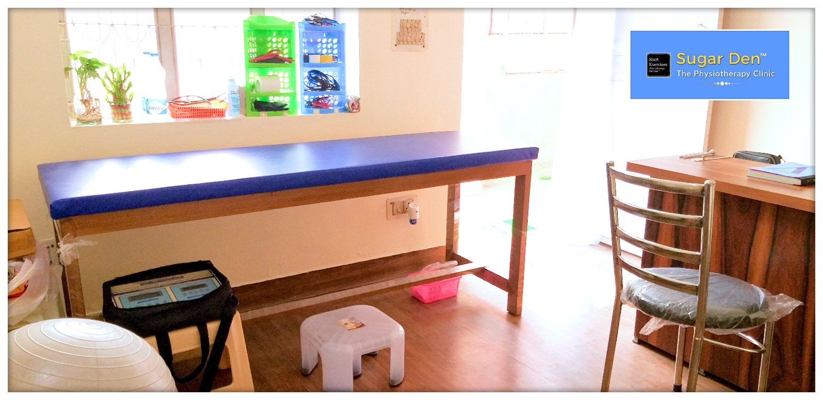 The first view of Sugar Den- The Physiotherapy Clinic was quite simple, in 2019.